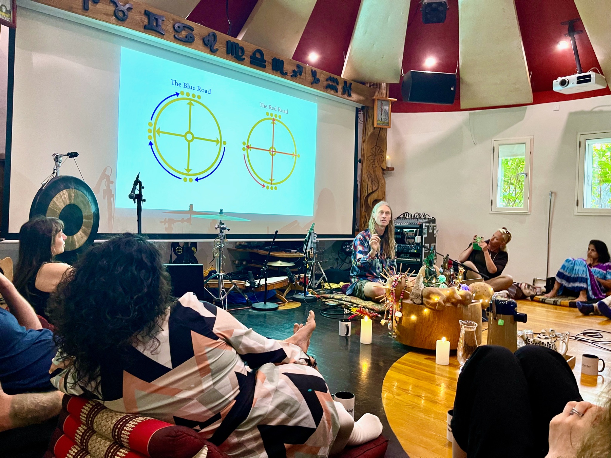 Jacob Moth presenting a living map of consciousness
