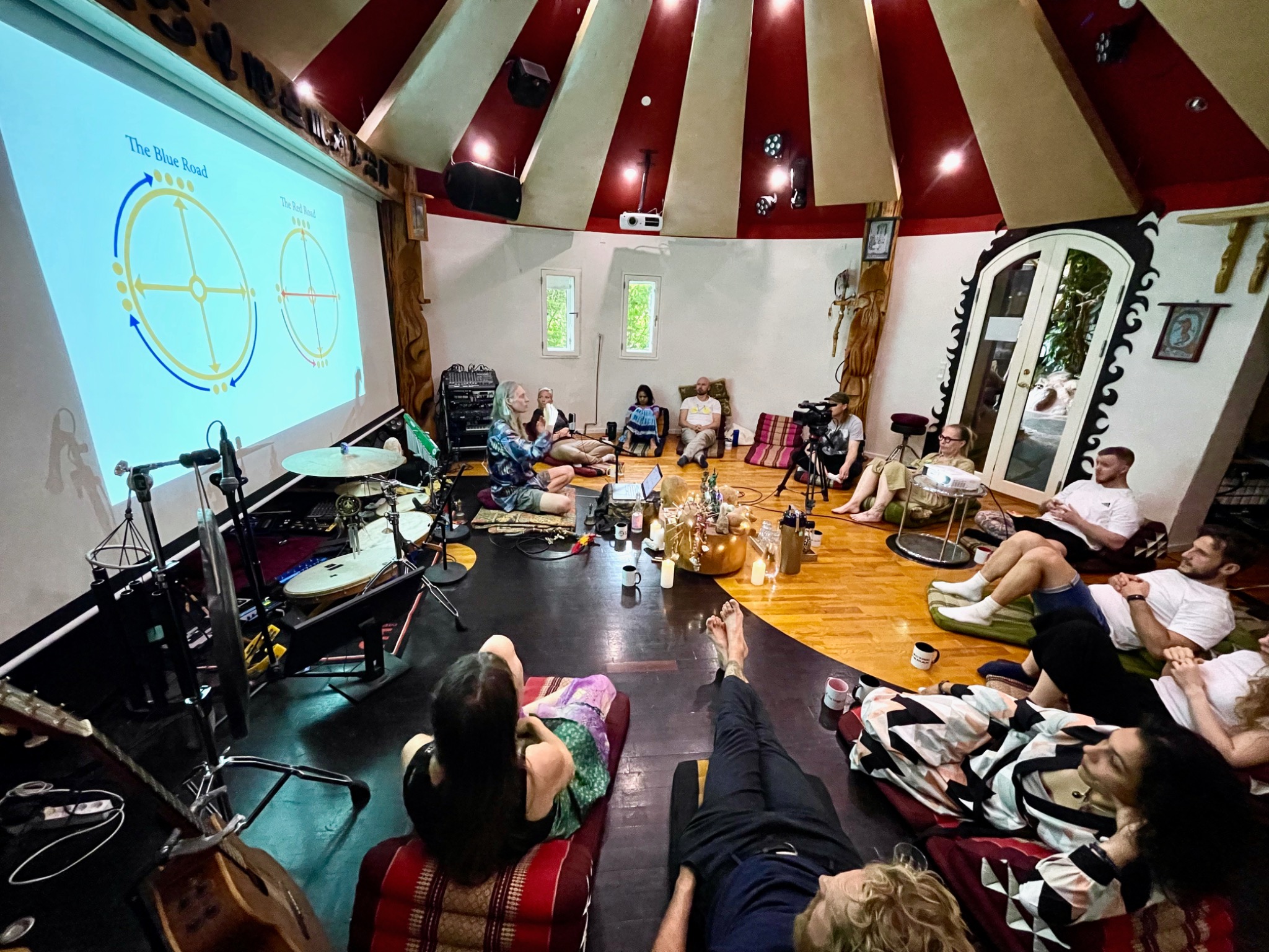 Jacob Moth speaking in The Roundhall