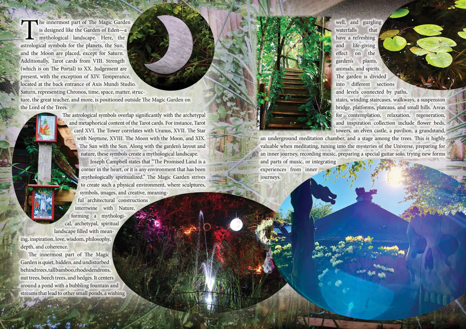 The Innermost Garden spread from The Magic Garden & the Adventure of Self-Discovery